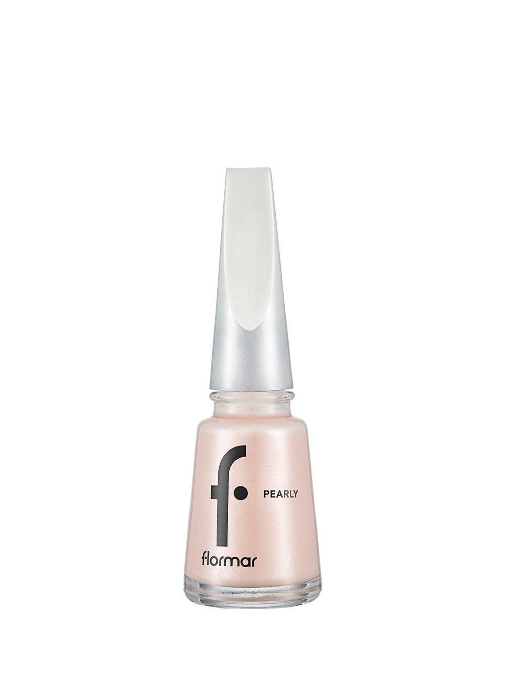 Flormar PL111 Pink Ivory Pearly Nail Enamel Shine - Image 1