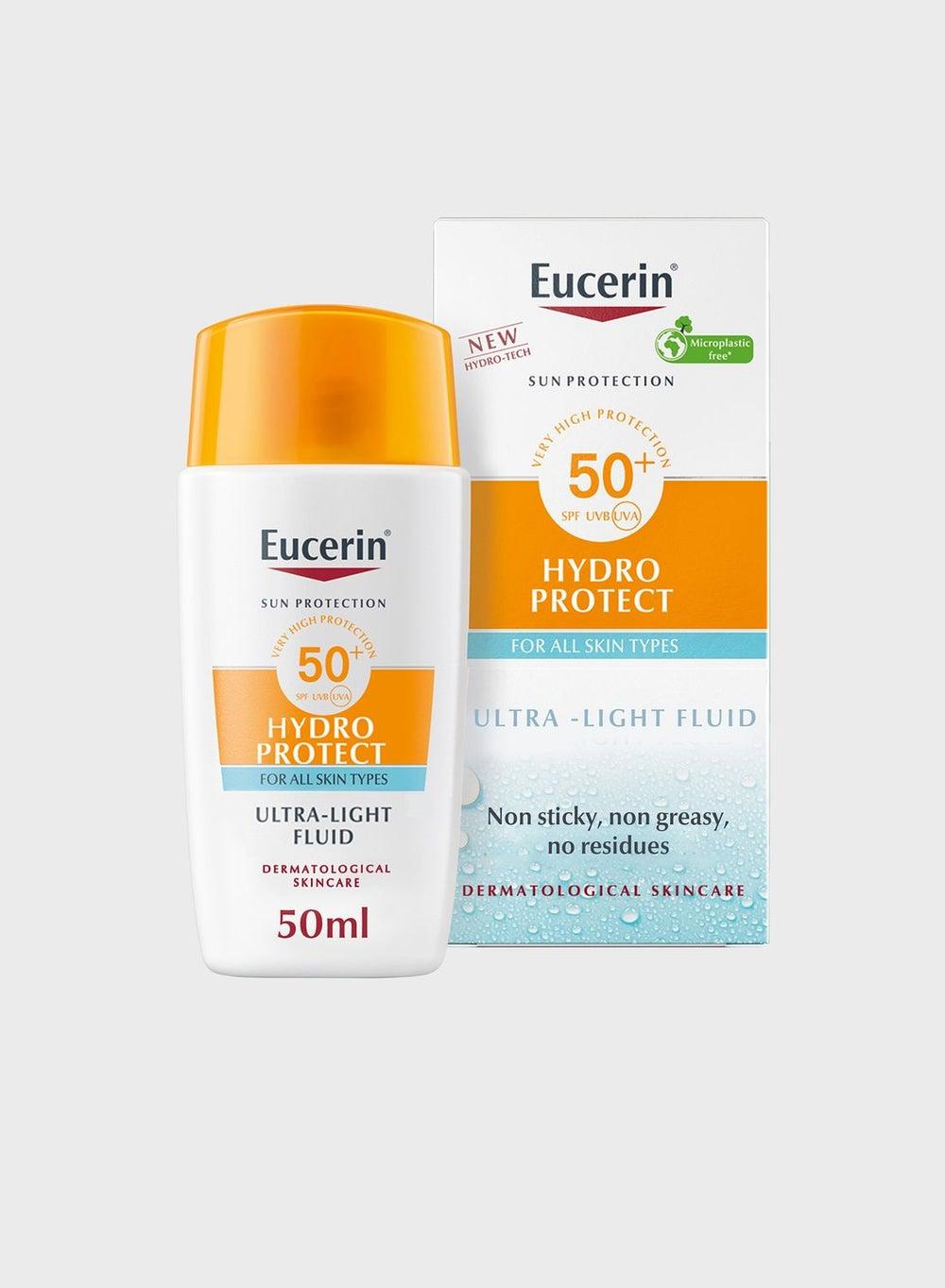 Eucerin Ultra-Light Face Fluid SPF50 50ml – Hydrating Sunscreen - Image 1