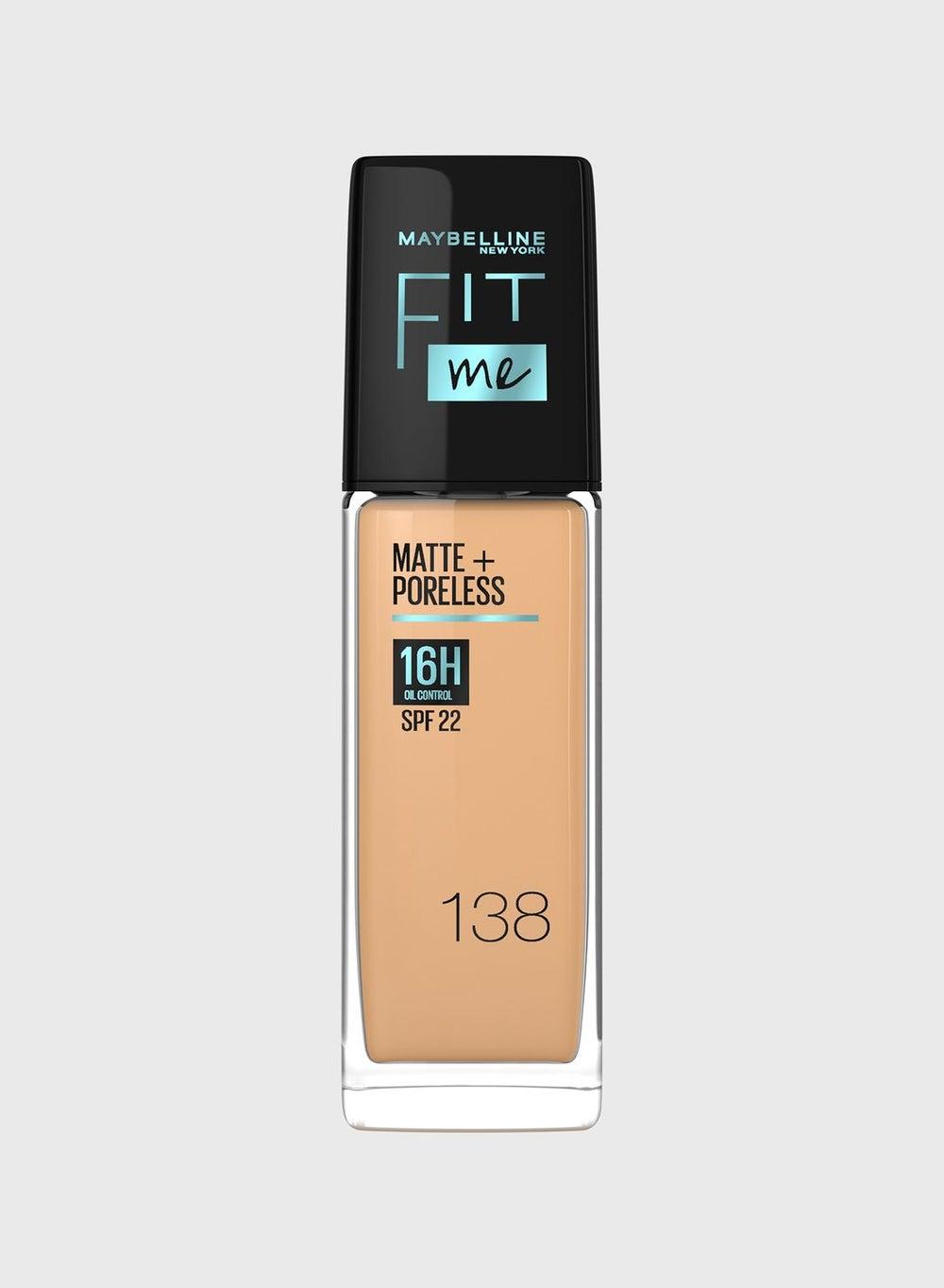 Fit Me Matte & Poreless SPF 22 Foundation - 138 - Image 1