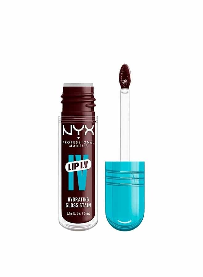 NYX Lip IV Water 'Bout Wine? Hydrating Gloss Stain - Image 1
