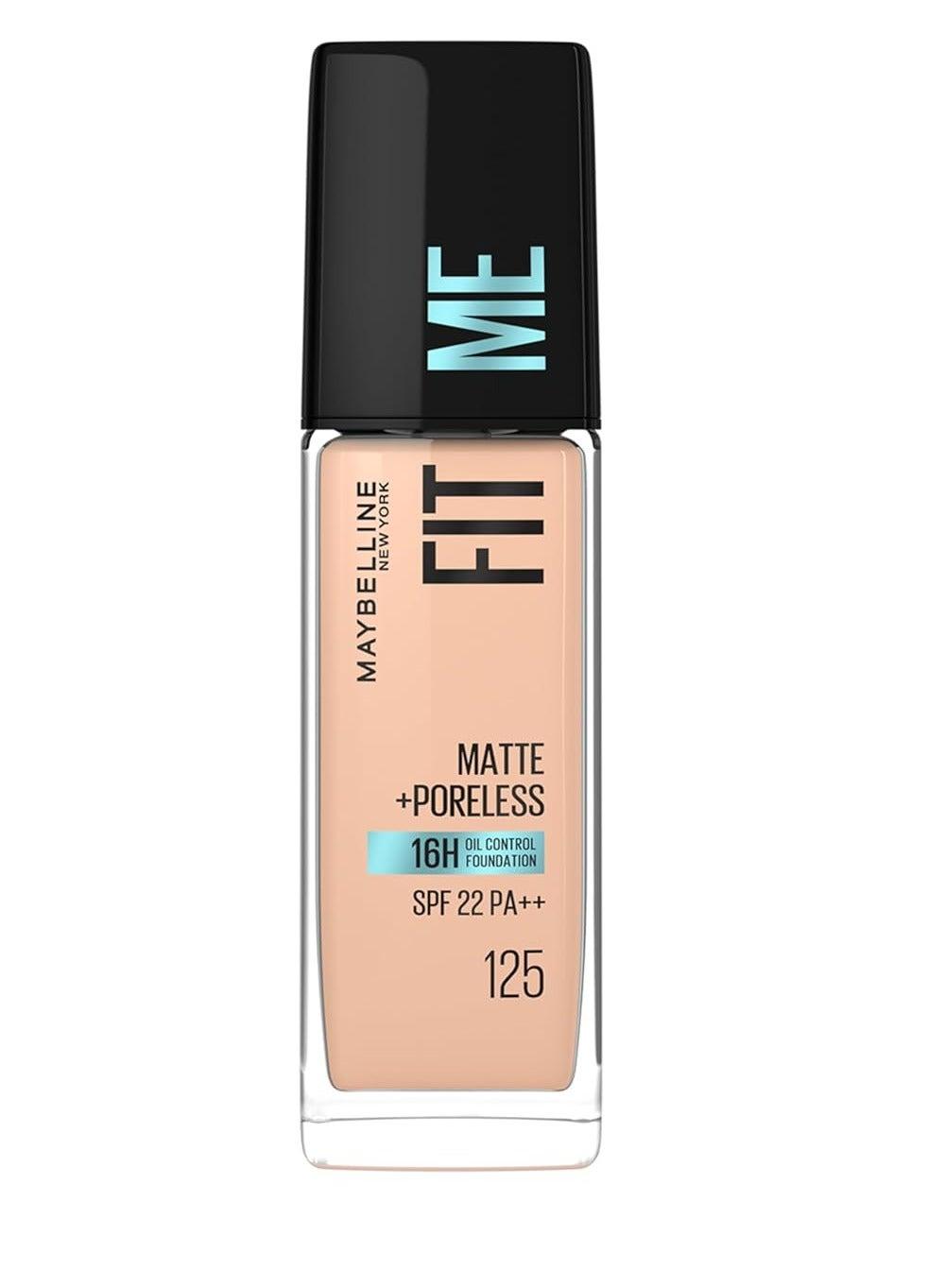 Fit Me Foundation 125 - Matte Poreless Perfection & SPF 22 - Image 1