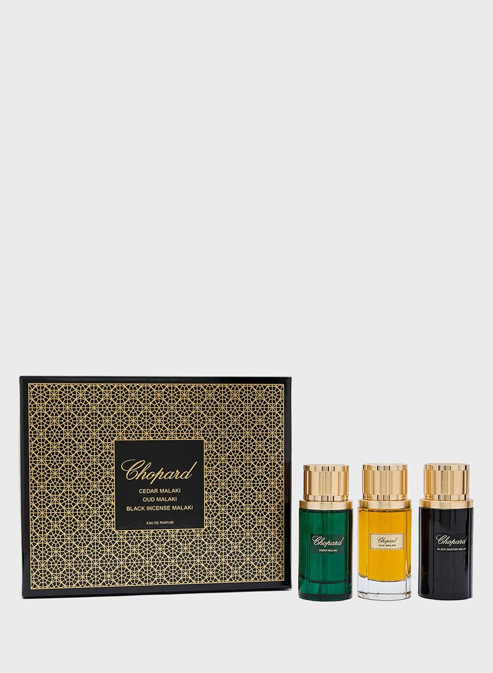 Malaki Exquisite Trio: Cedar, Oud, & Black Incense EDPs 80Ml Each - Image 1