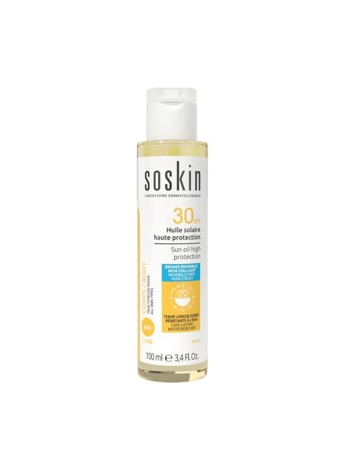Soskin 30 SPF Silky Sun Oil 100ml - Luxe UV Defense - Image 1