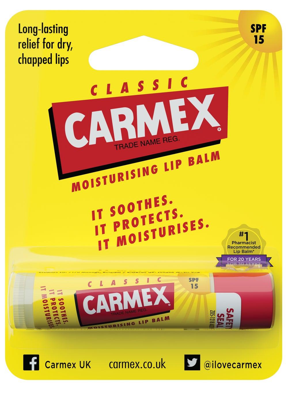 CARMEX Classic SPF15 Lip Balm Click Stick - Image 1