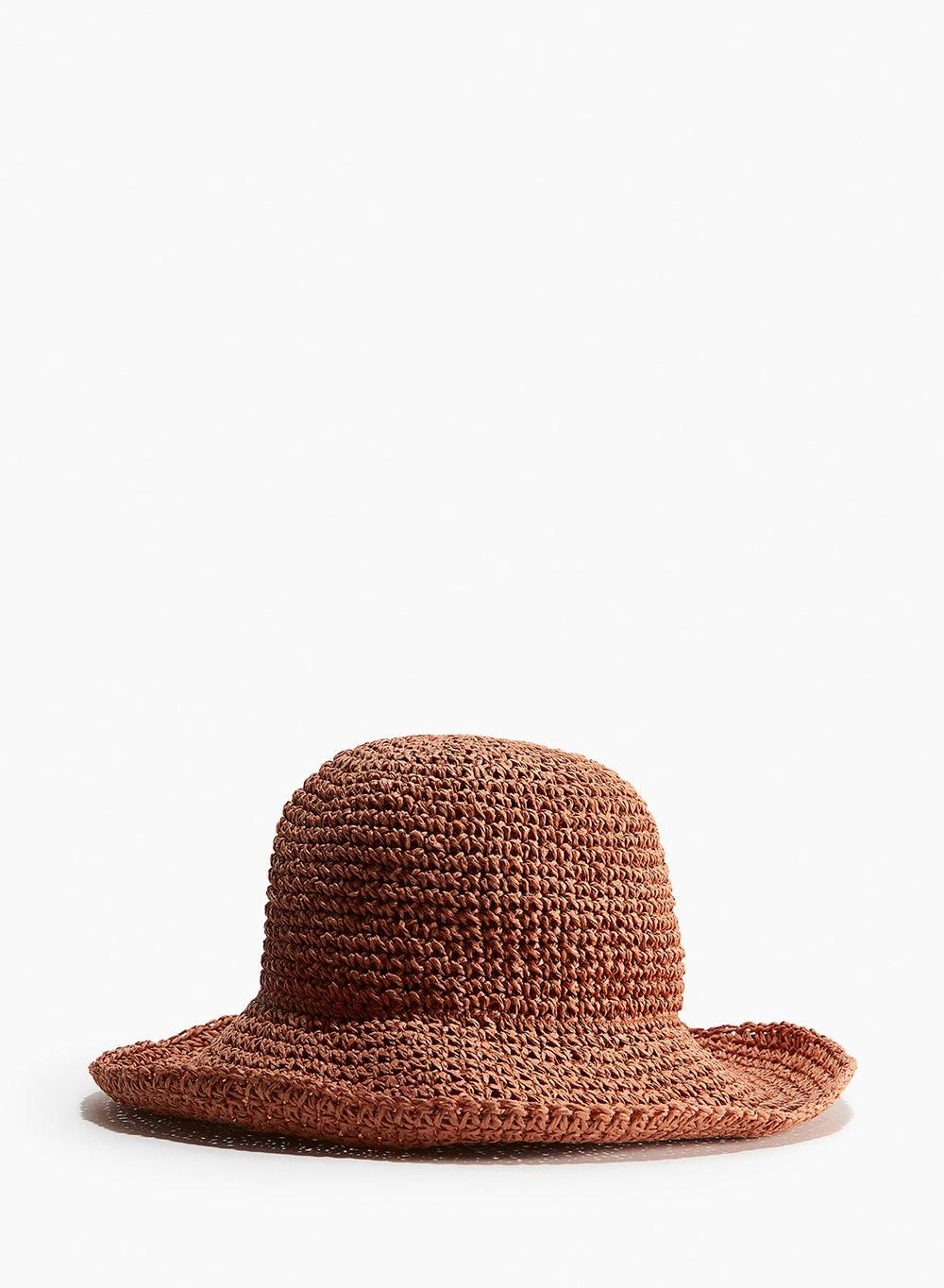 Chic Wavy-Brim Straw Hat - Effortless Style - Image 1