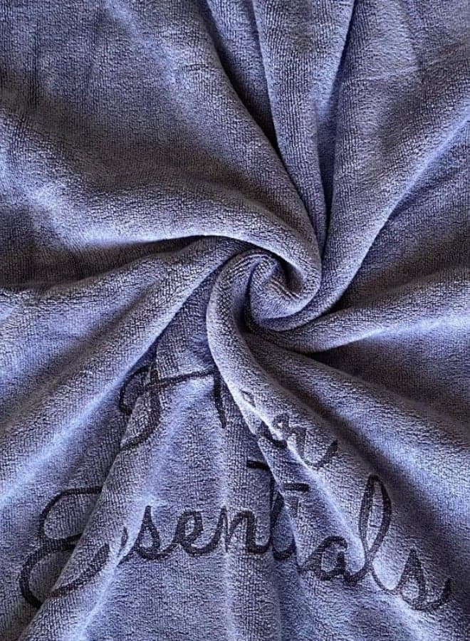 Sleek Microfiber Hair Towel - Grey - Image 1