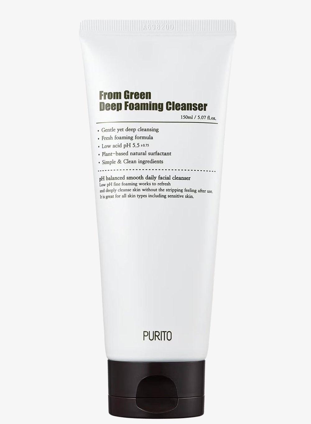 PURITO Green Deep Foaming Cleanser – Gentle & Balancing - Image 1