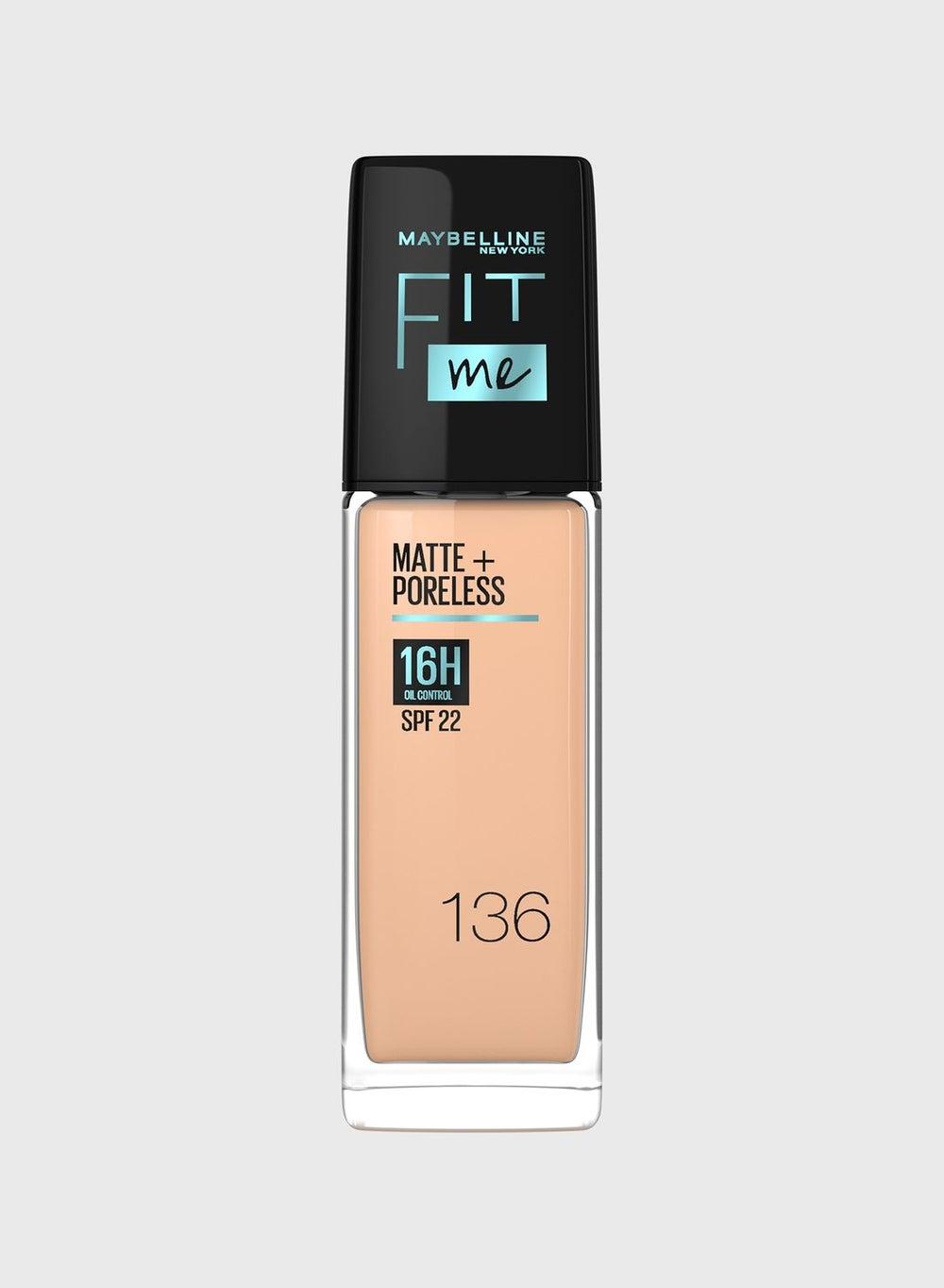 Fit Me Matte & Poreless 16H Foundation with SPF 22 - 136 - Image 1