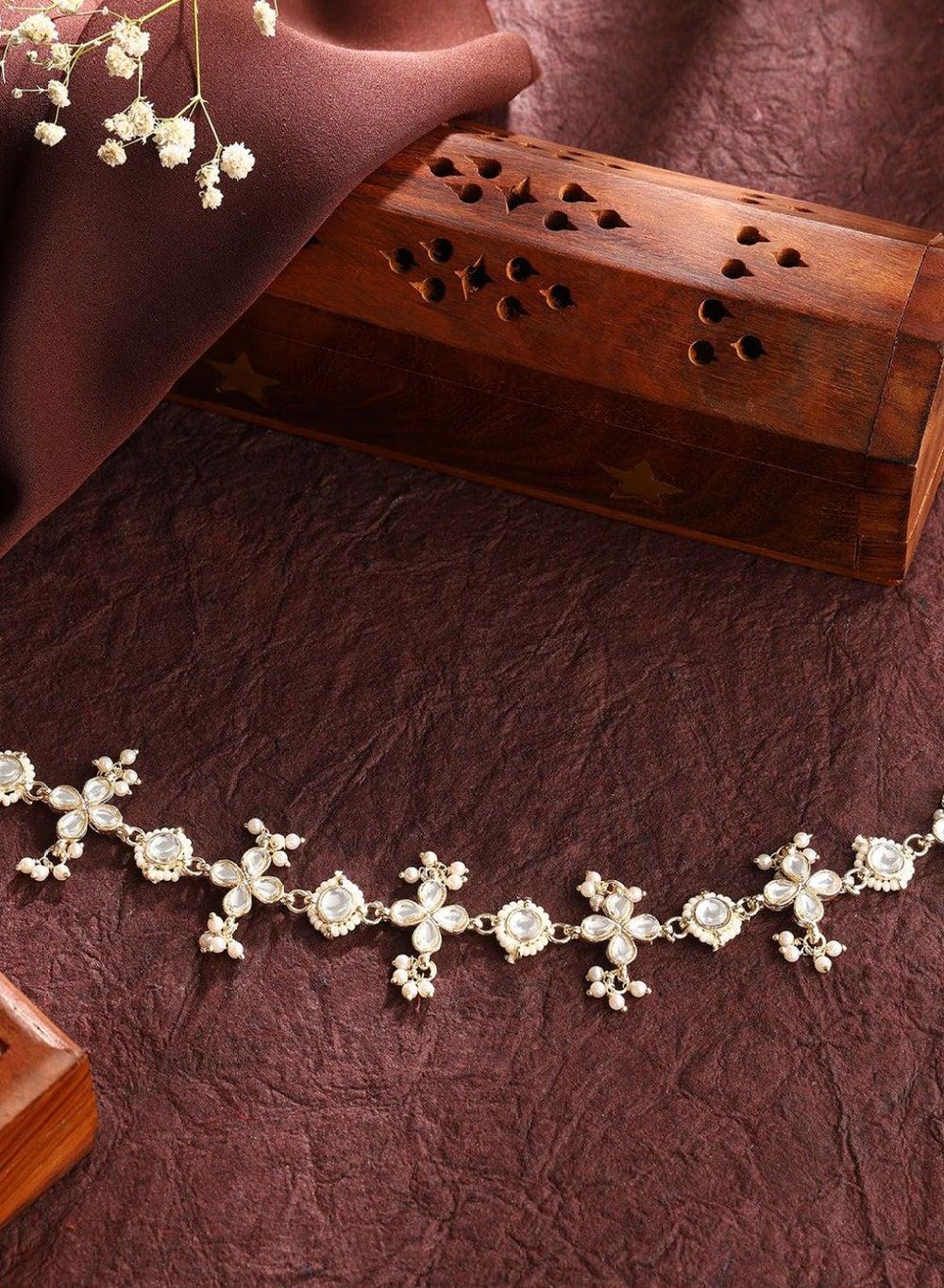 Elegant Beaded Matha Patti with Artificial Stones - Image 1