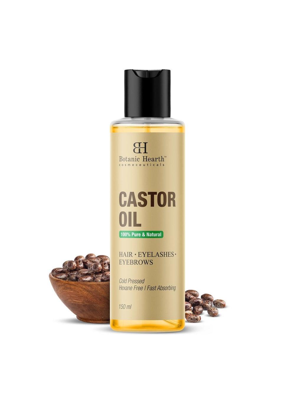 Botanic Hearth Cold-Pressed Castor Oil 150ml - Hexane-Free Beauty Elixir - Image 1