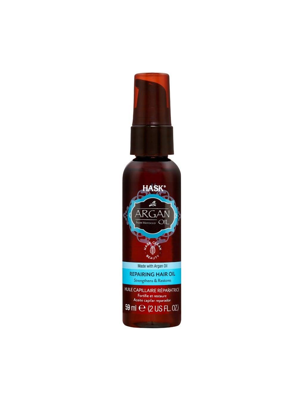 Hask Argan Oil 59ml: Lustrous Repair & Shine Hair Treatment - Image 1