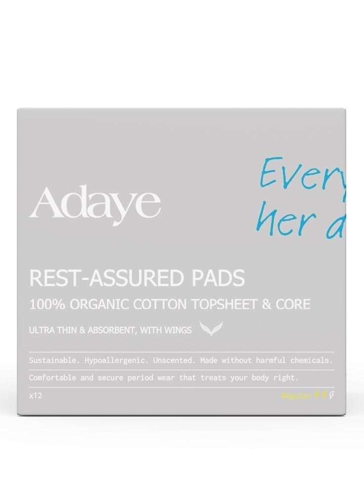 Adaye Organic Cotton Pads with Wings - Pack of 12 - Image 1