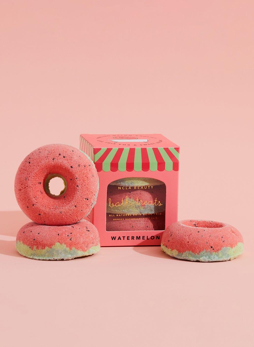 Watermelon Whirl Bath Bomb Trio, 3 x 65G - Image 1