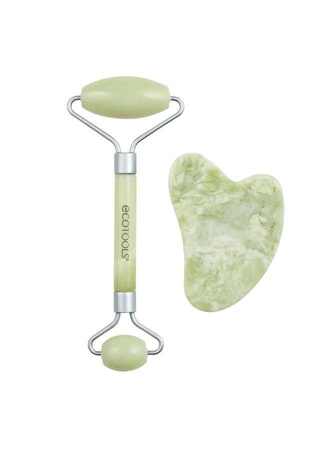 EcoTools Jade Radiance Roller & Gua Sha Set - Image 1