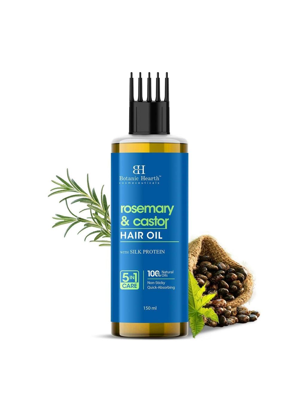 Botanic Hearth Rosemary & Castor Hair Growth Oil | 150 mL - Image 1