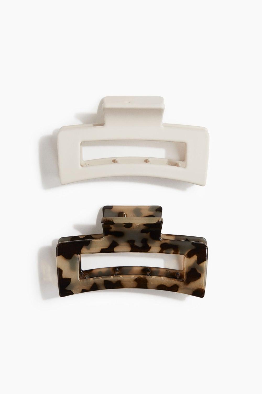 Chic Duo Hair Claws 2-Pack | 8.5 cm Secure Grip - Image 1