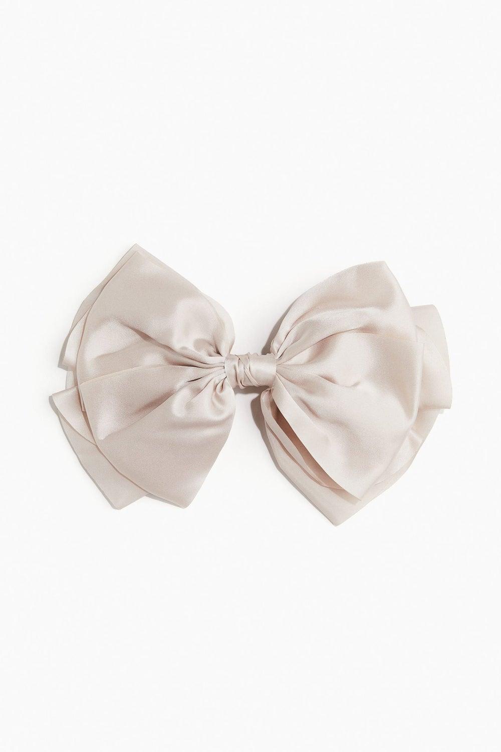 Chic Mulberry Silk Bow Hair Clip H&M - Image 1