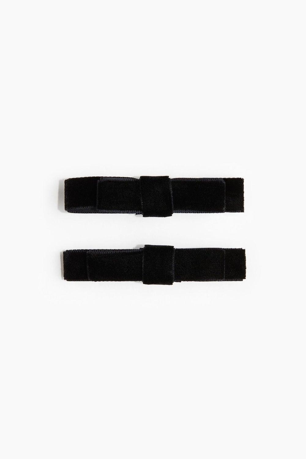 Elegant Bow-Enhanced Hair Clips 2-Pack - Image 1