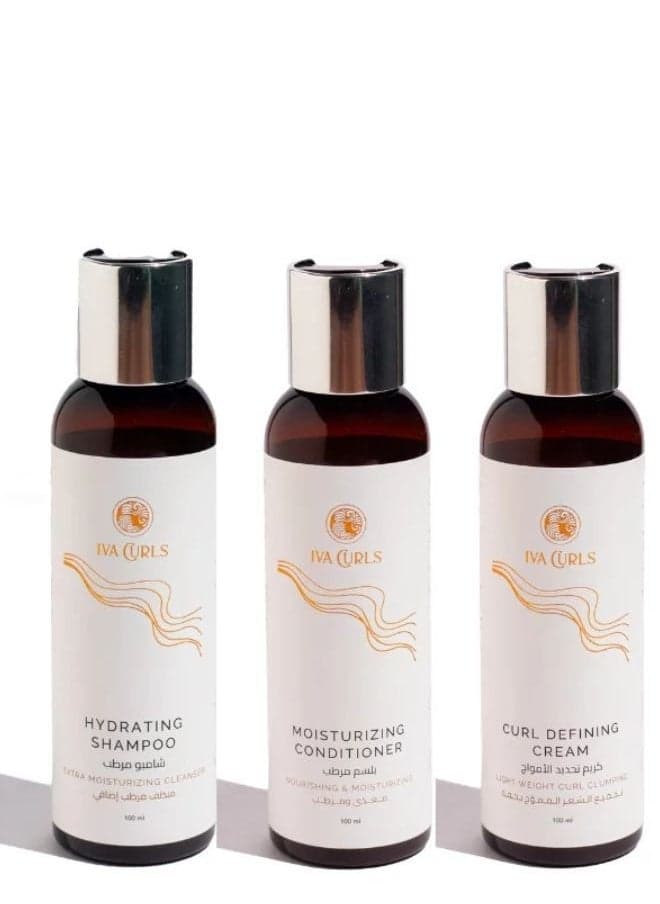 Iva Curls Curly Coily Mini Kit - 100ml Essentials - Image 1