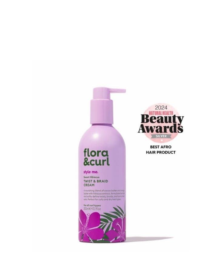 Sweet Hibiscus Twist & Braid Cream: Define & Moisturize - Image 1