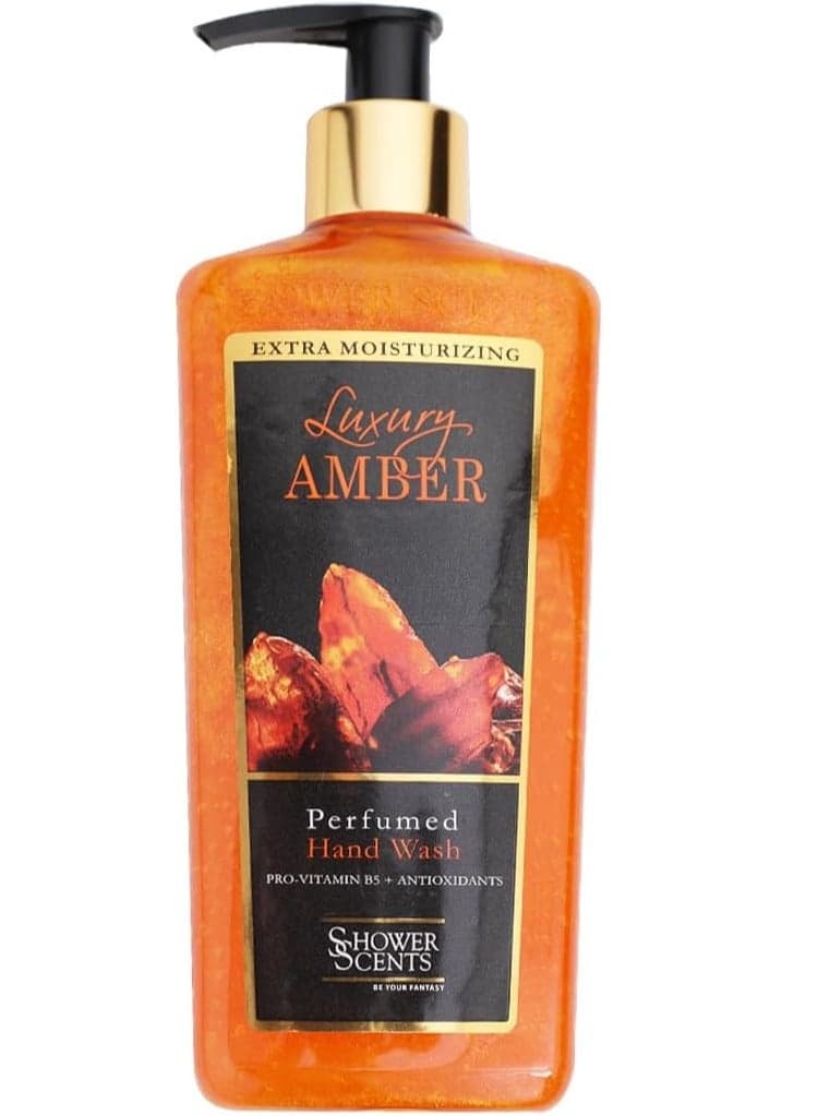 Shower Scents Luxury Amber Hand Wash 312ml - Hydration & Scent - Image 1