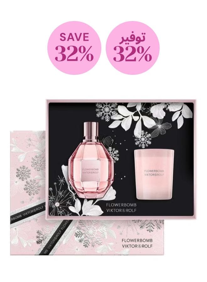 Flowerbomb EDP 100ml and Candle Duo - 31% Exclusive Savings - Image 1