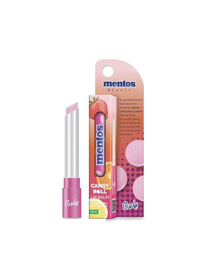 Mentos Fruit Candy Roll Lip Balm - Sweet Hydration - Image 1