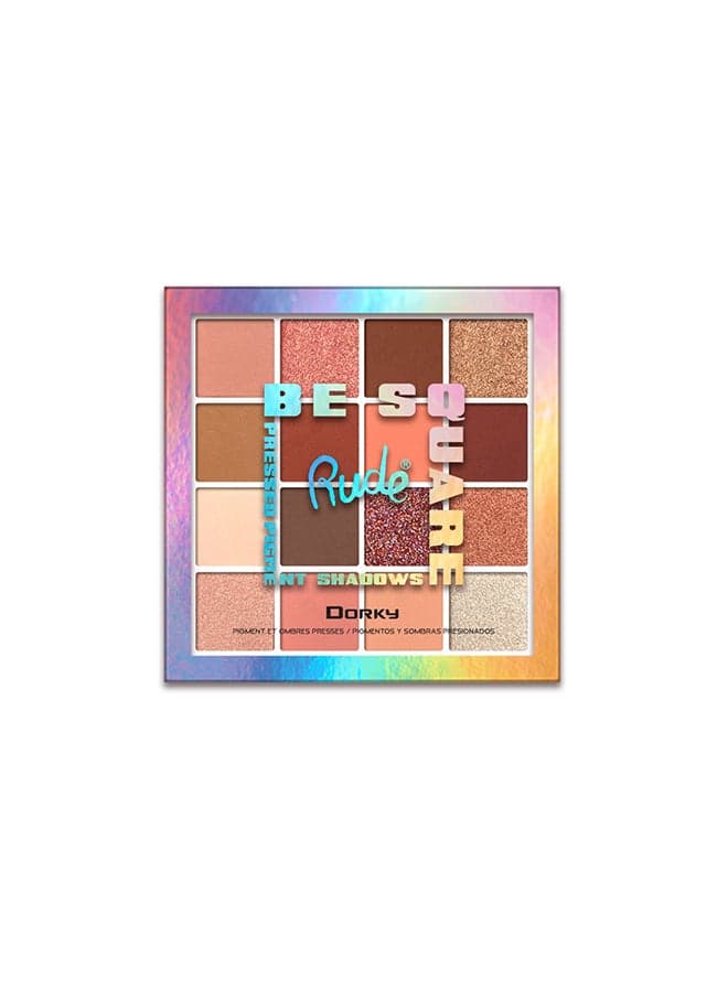 Dorky Be Square Pressed Pigments & Eyeshadow Palette - Image 1