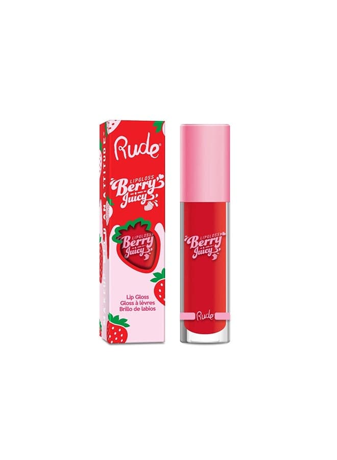 Berry Juicy 'Code Red' Gloss - Luscious, Non-Sticky Shine - Image 1