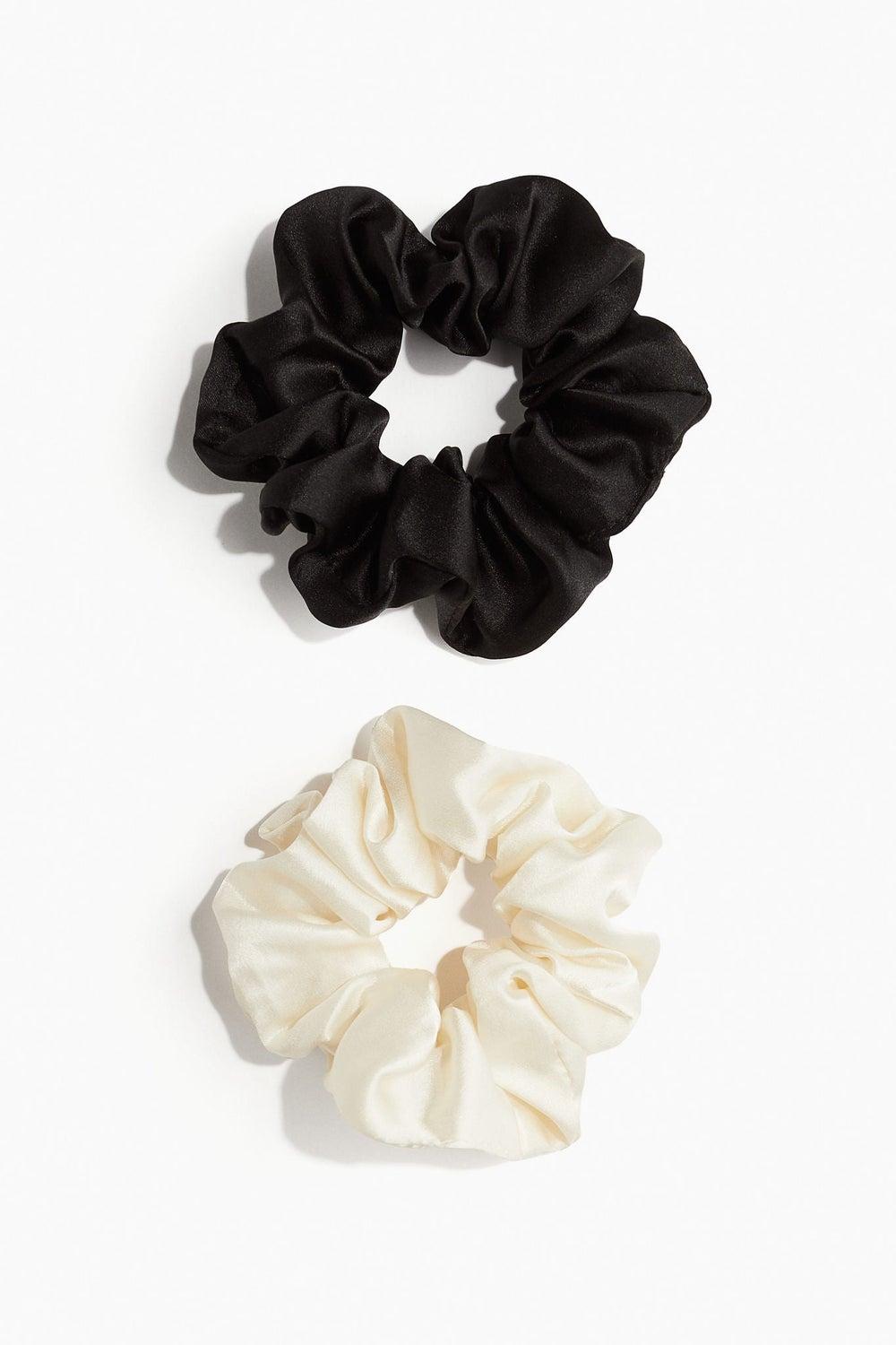 H&M Luxe Silk Scrunchies Duo - Image 1