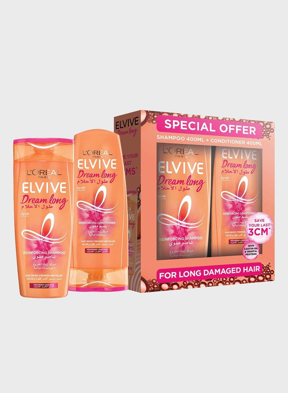Elvive Dream Long Dual Pack 400ml: Luxurious Long Hair Essentials - Image 1