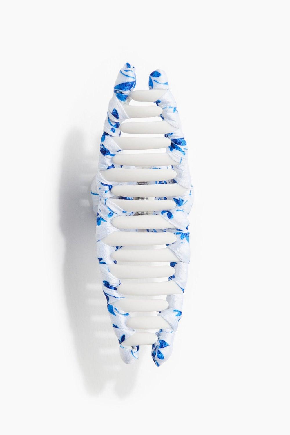 Elegant Satin-Covered H&M Hair Claw - Style and Hold - Image 1