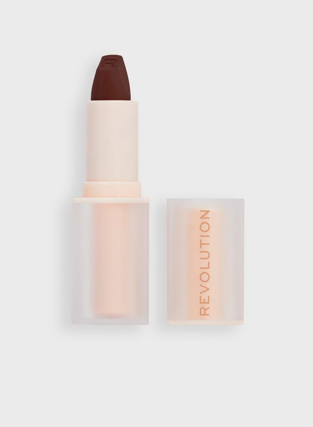 Revolution Lip Allure in Stiletto Brown - Soft Satin Finish - Image 1