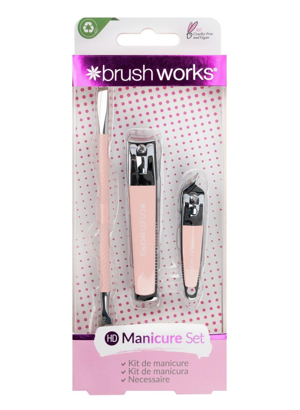 Brushworks Essential Manicure Trio - Pristine Nail Care - Image 1