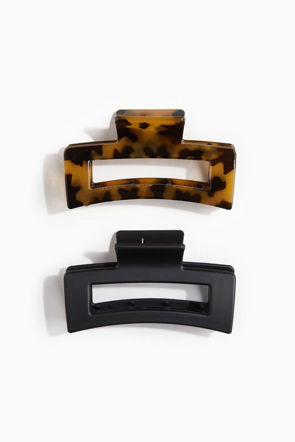 Chic H&M 2-Pack Hair Claws for Effortless Styling - Image 1