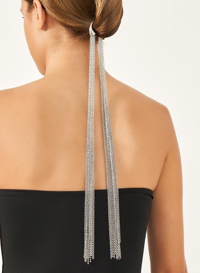 Chic Tassel Drop Hair Accessory for Elegant Styling - Image 1