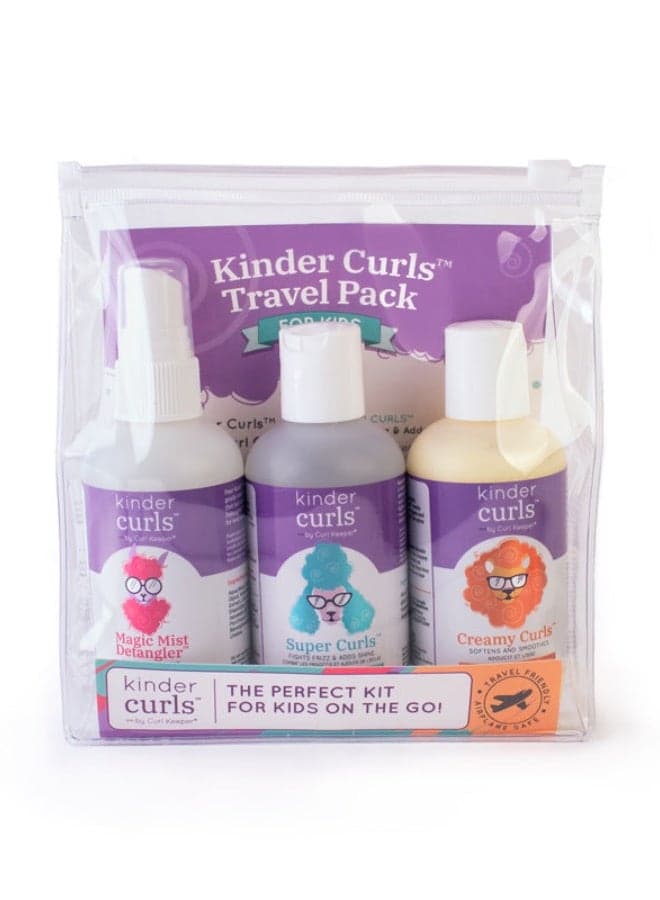 Kinder Curls: Essential Curly Hair Travel Pack for Kids - Image 1