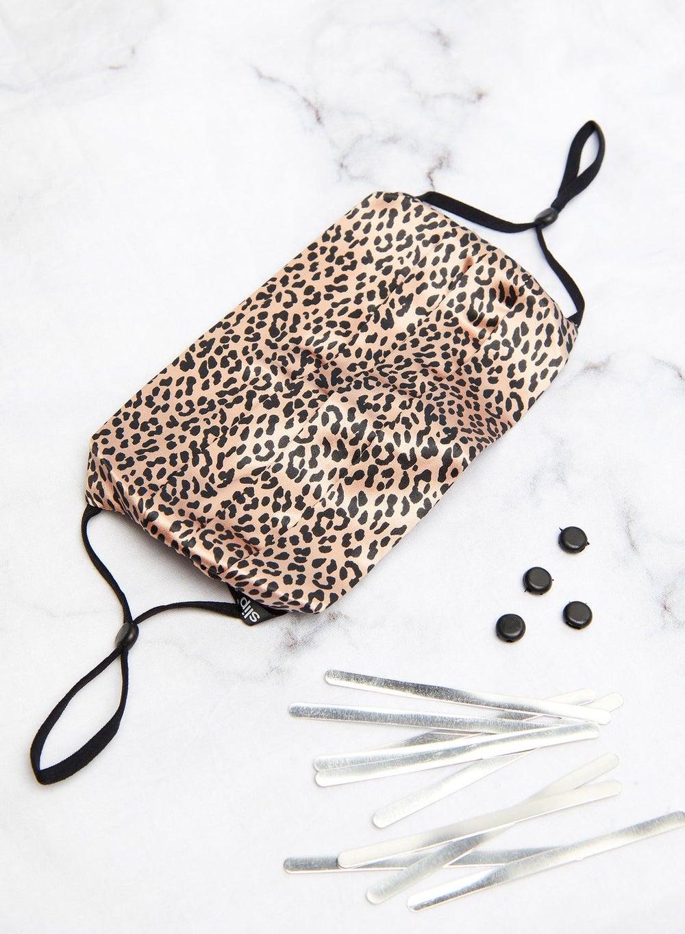 Leopard Silk Reusable Face Cover - Luxurious Comfort - Image 1