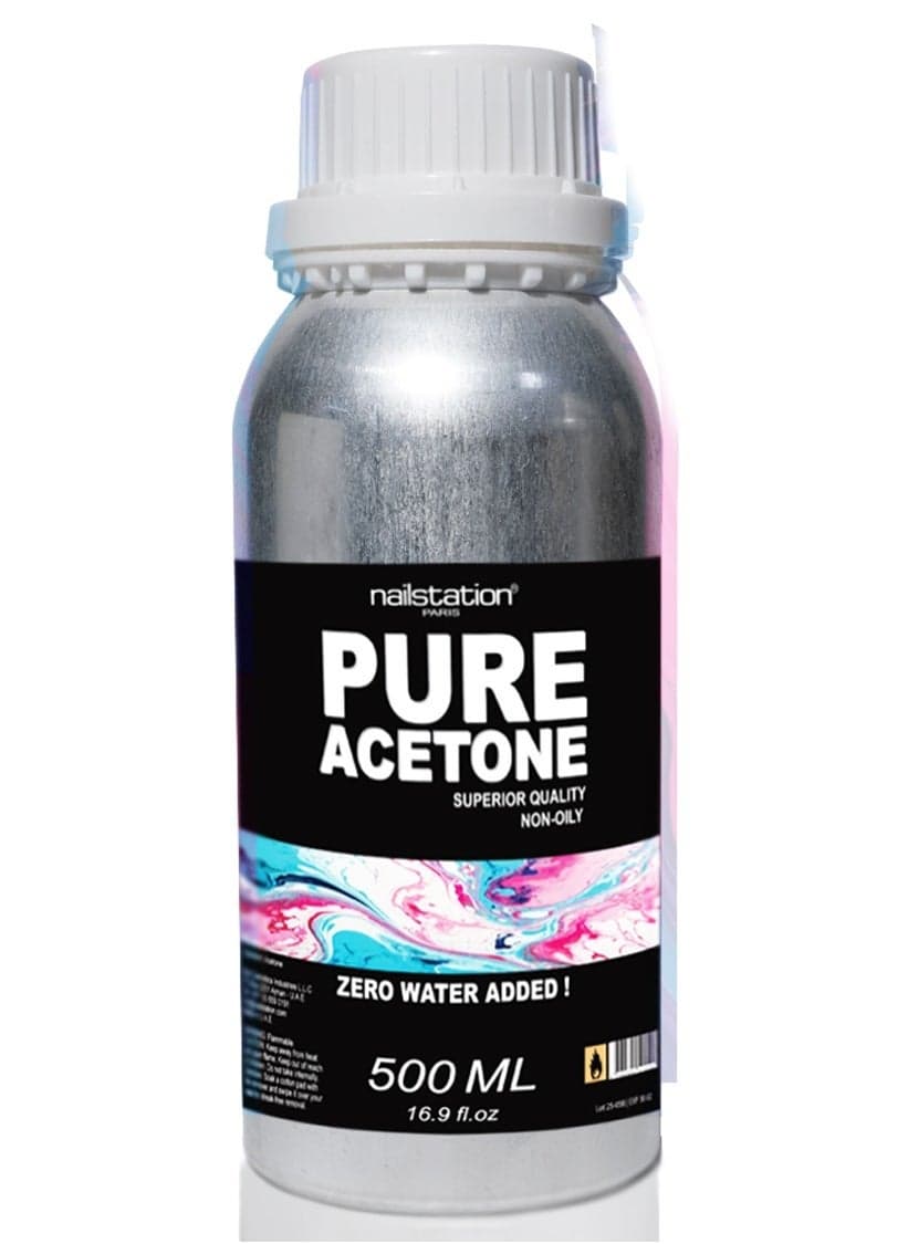 Nailstation® Pure Acetone Salon-Grade Nail Polish Remover, 500 ml - Image 1