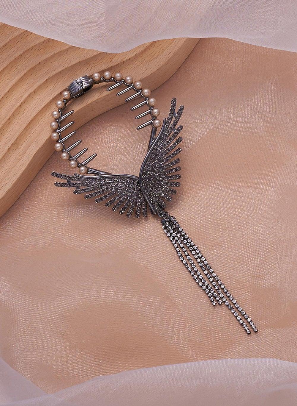 Elegant Winged Banana Clip for Timeless Hair Elegance - Image 1