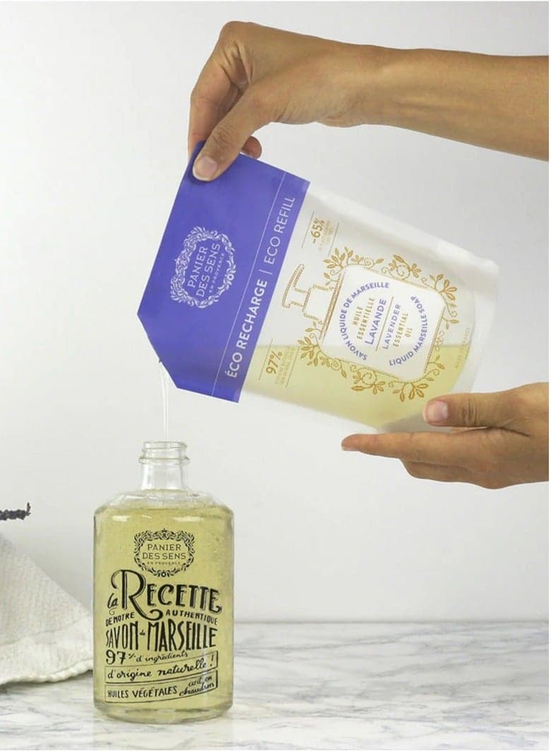 Marseille Soothing Lavender Liquid Soap Refill 500ml - Image 1