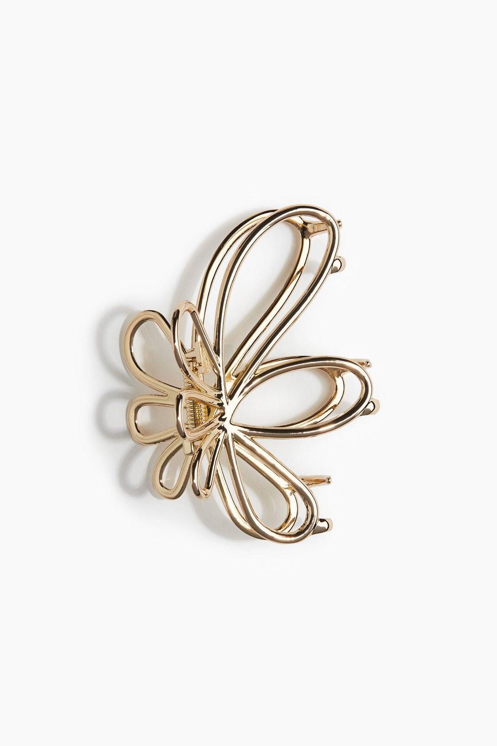Elegant Floral Metal Hair Claw by H&M - Image 1