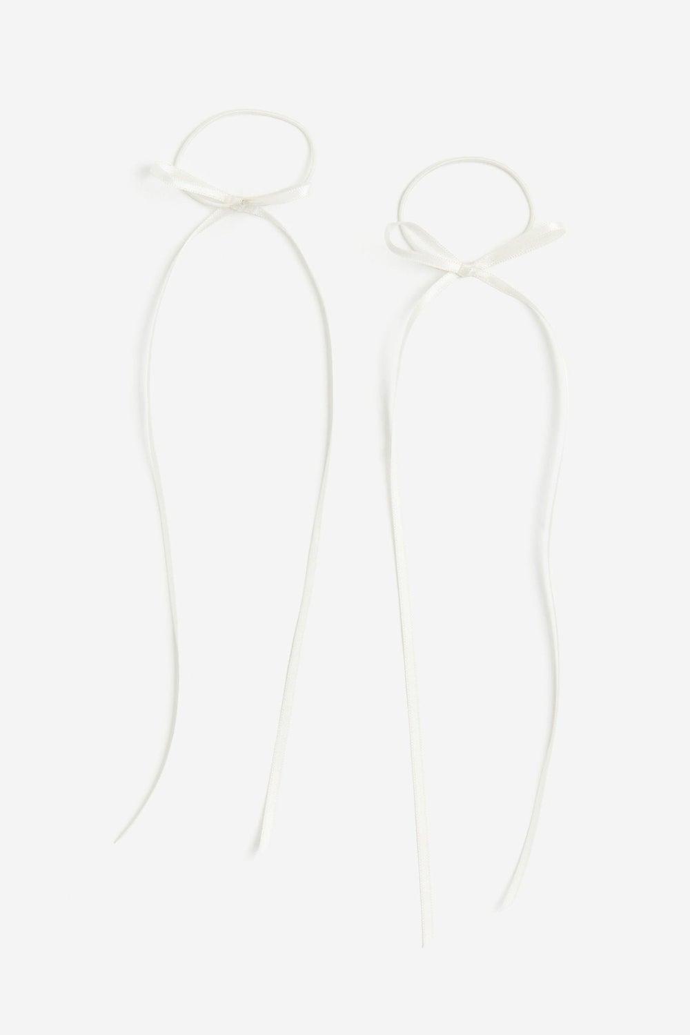 Chic Bow-Accented Hair Elastic Duo - Image 1