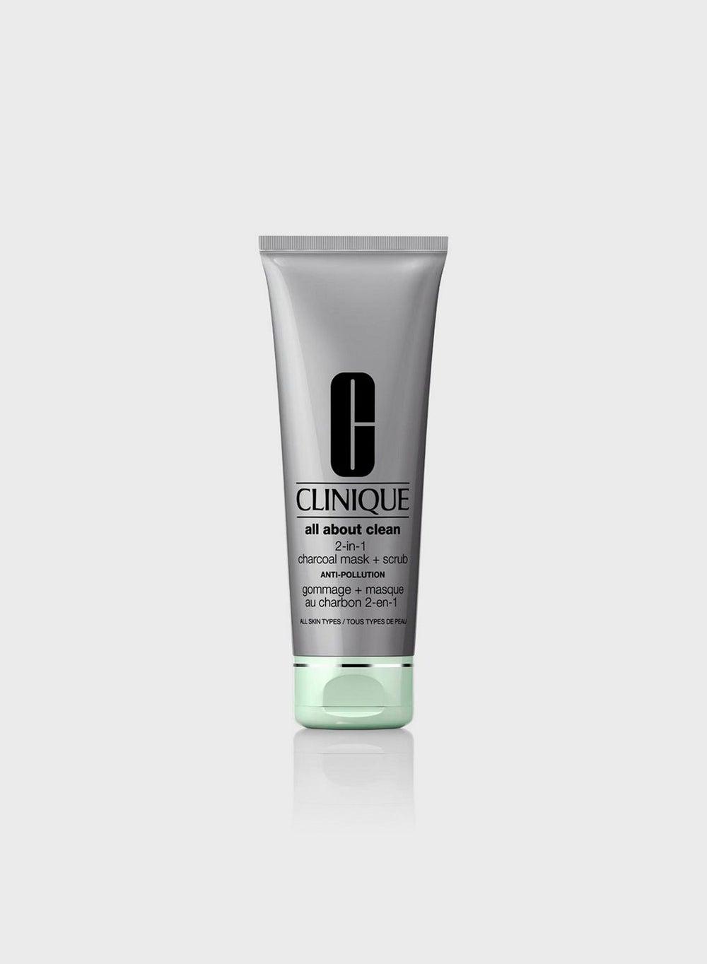 Clinique Anti-Pollution Charcoal Mask & Scrub 100ml - Image 1