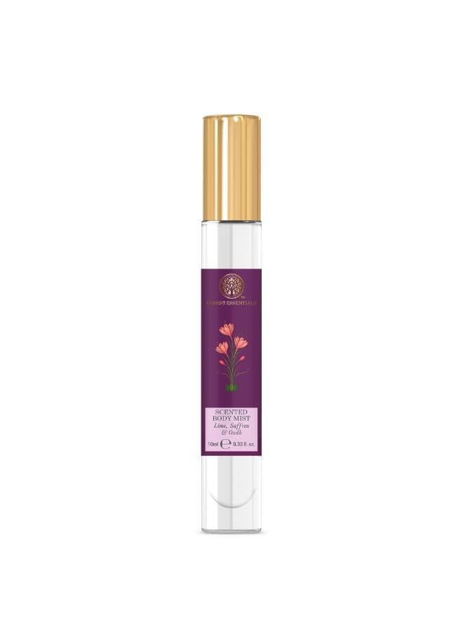 Lime Saffron & Oud Elegance Body Mist 10Ml - Image 1