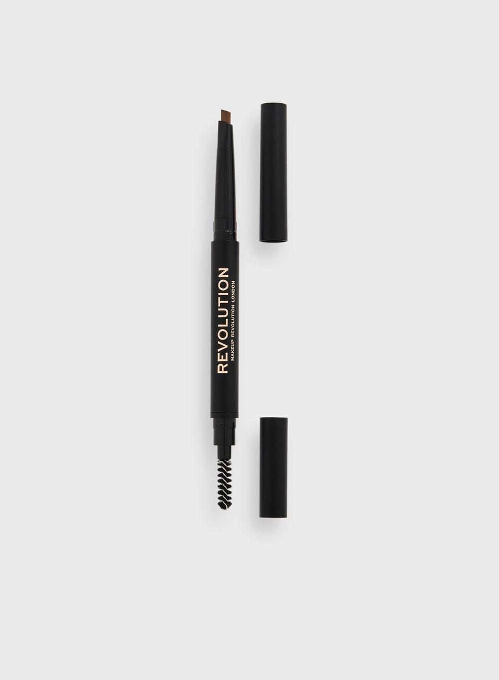 Revolution Duo Brow Definer Pencil in Elegant Brown - Image 1