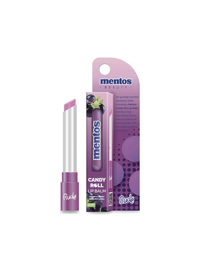 Mentos Grape Candy Roll Lip Balm - Sweet Hydration - Image 1