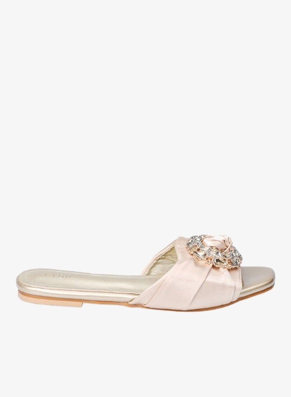 Gold Brooch Slide Mule MY 1 Sandals - Image 1