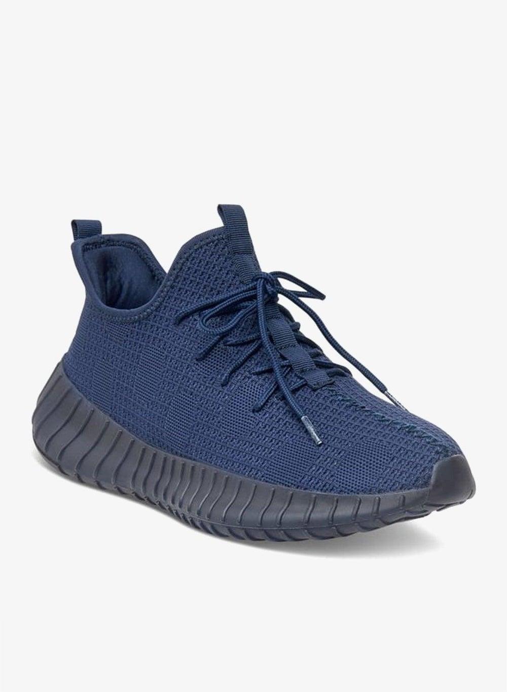 Oaklan 23Sxm102M Textured Lace-Up Navy Sneakers - Image 1