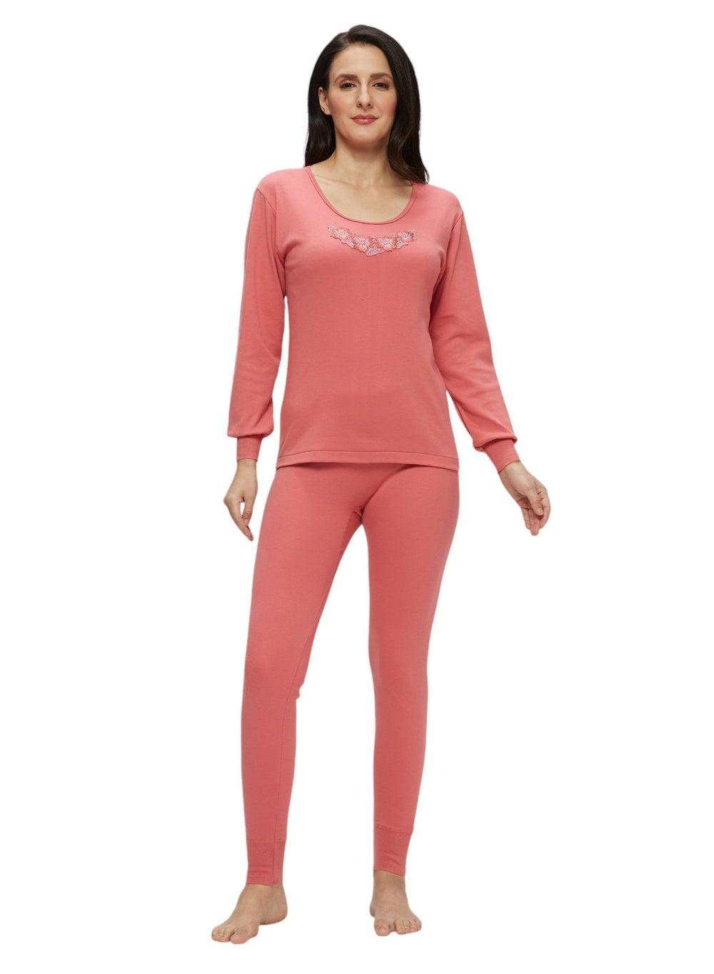 BYC Byl4270 Women’s Thermal Set Dark Pink - Image 1